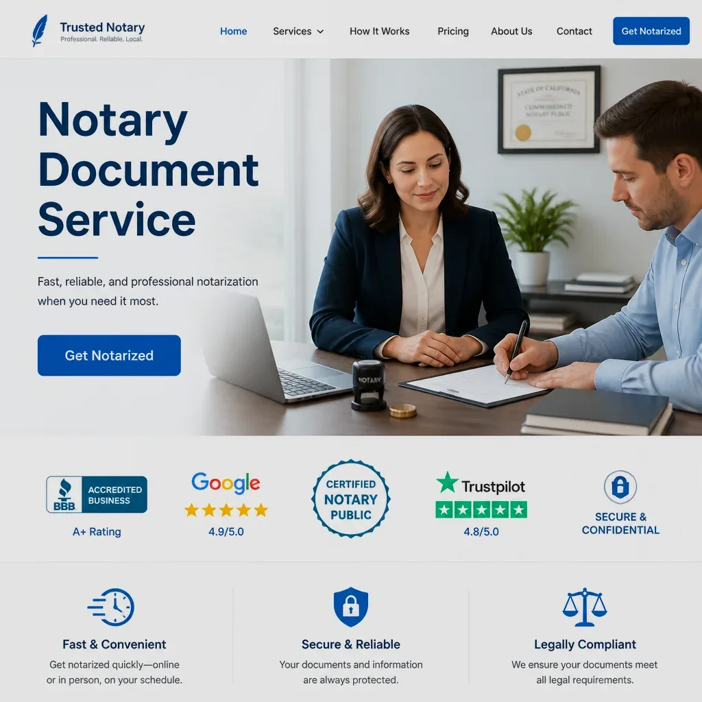 Notary consultation at UrkundLabNet office interior